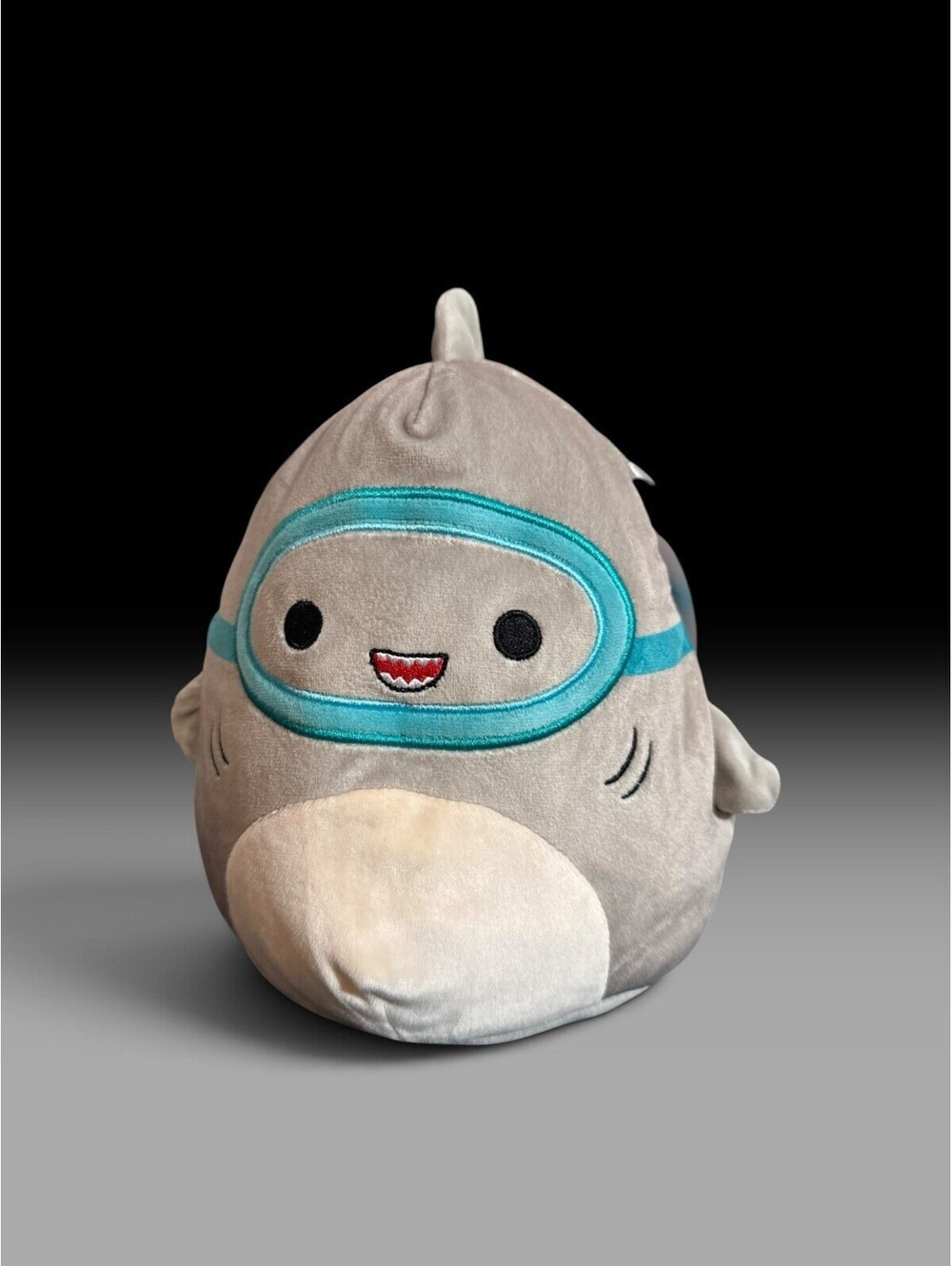 8” Gordon Scuba Shark Squishmallow Plush BNWT Kellytoy